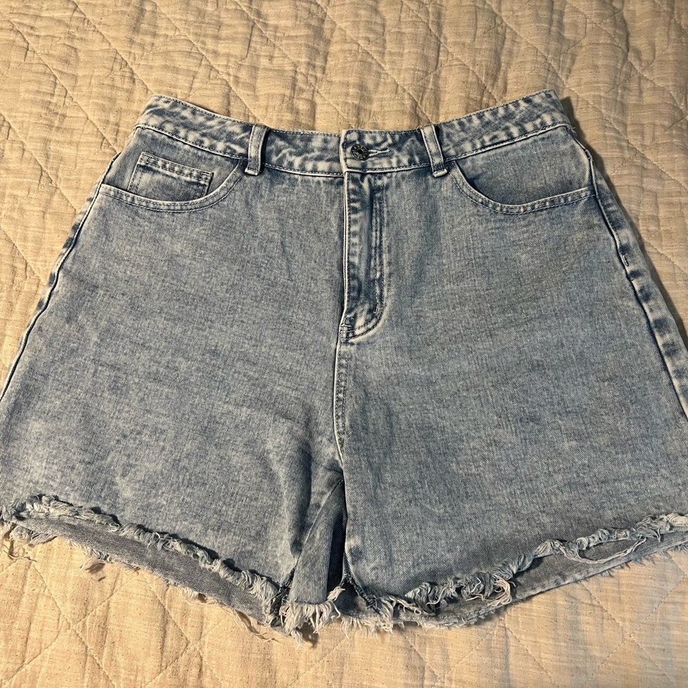 High waisted denim shorts. Size XL fits like an 8-10